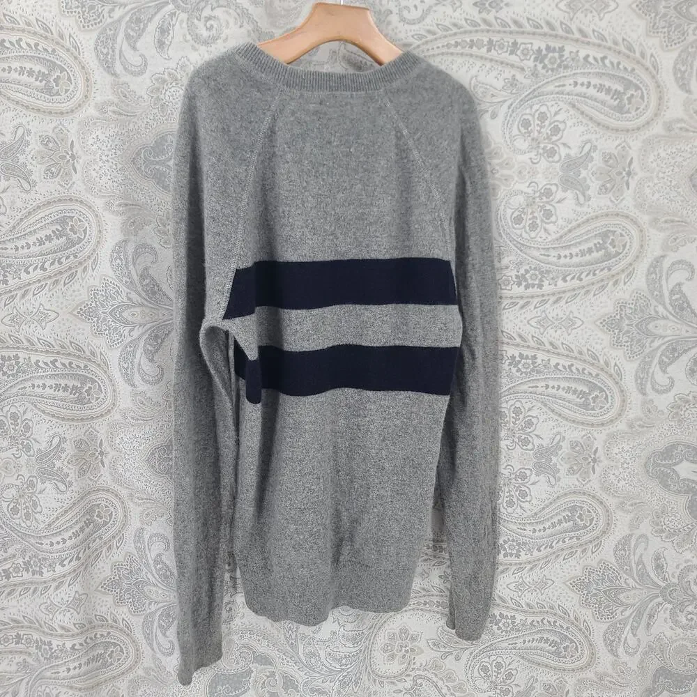 Abercrombie and Fitch men's 100% cashmere Size Medium Quiet luxury preppy cozy - Picture 3 of 7